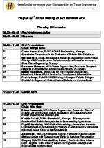 Program + NTBE 22nd annual meeting